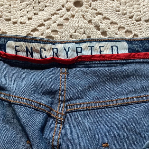 ENCRYPT DISTRESSED MEN JEANS SHORTS 44 jorts - Picture 3 of 8